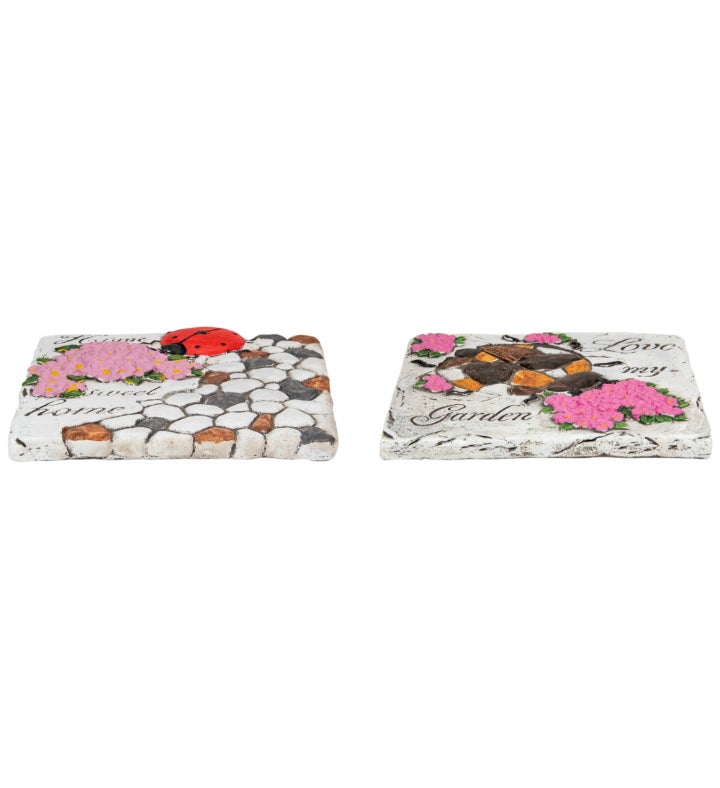 Love My Garden And Home Sweet Home Floral Outdoor Garden Stones 7