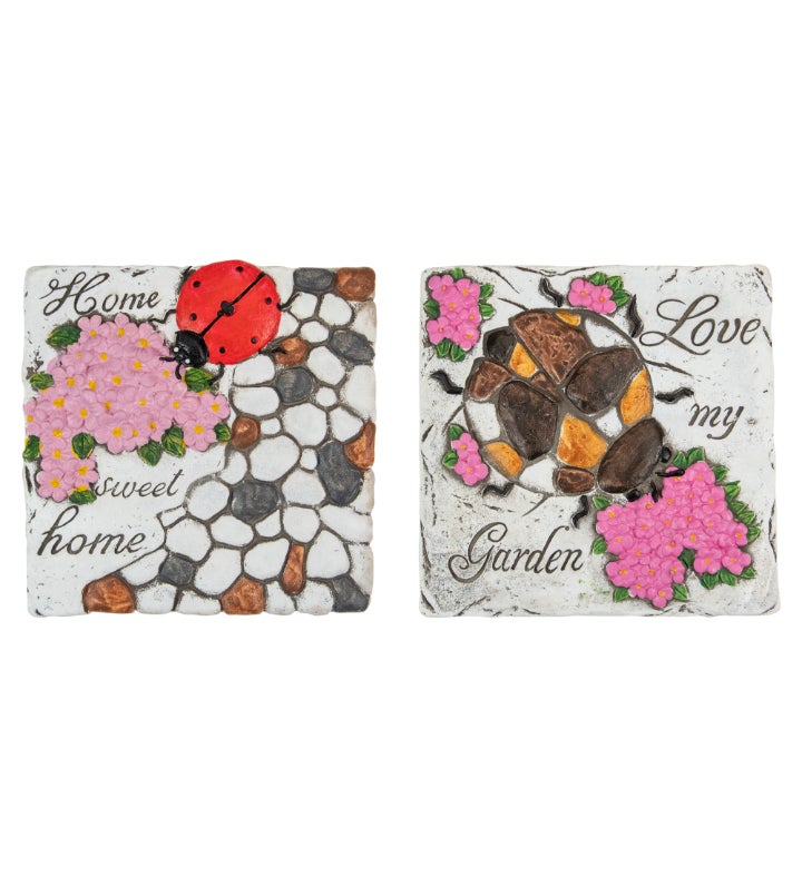 Love My Garden And Home Sweet Home Floral Outdoor Garden Stones 7