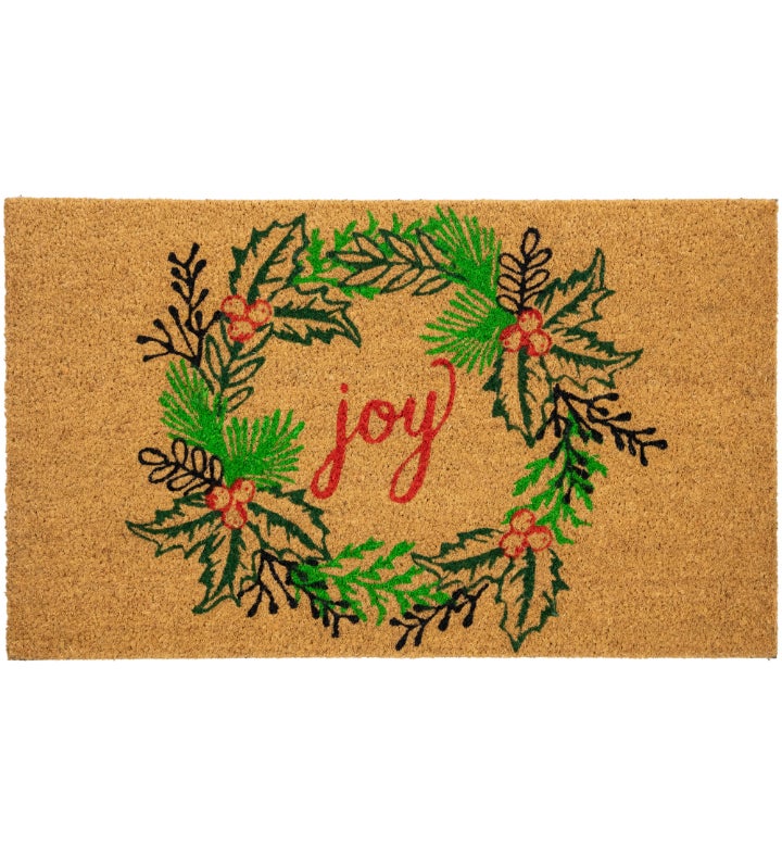 Joy Doormat, Winter Doormat, Joy Decor, Christmas Doormat, Front Door Mat,  Holiday Door Mat, Christmas Decor Outdoor, Holiday Rug for Porch 