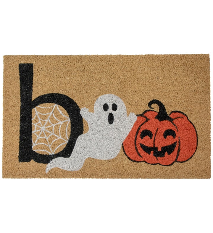 Natural Coir "Boo" Halloween Doormat 18" x 30"