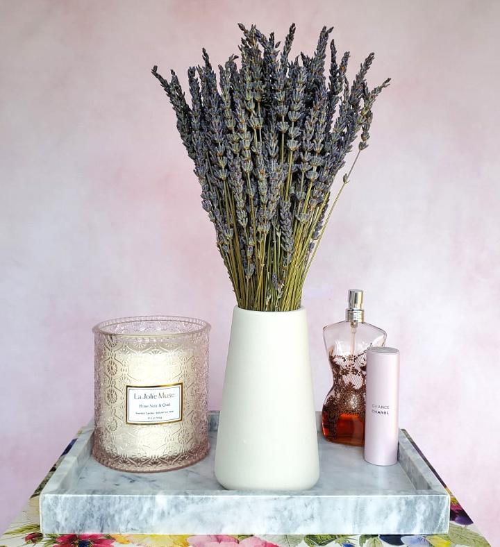 Lavender Bouquet with Vase