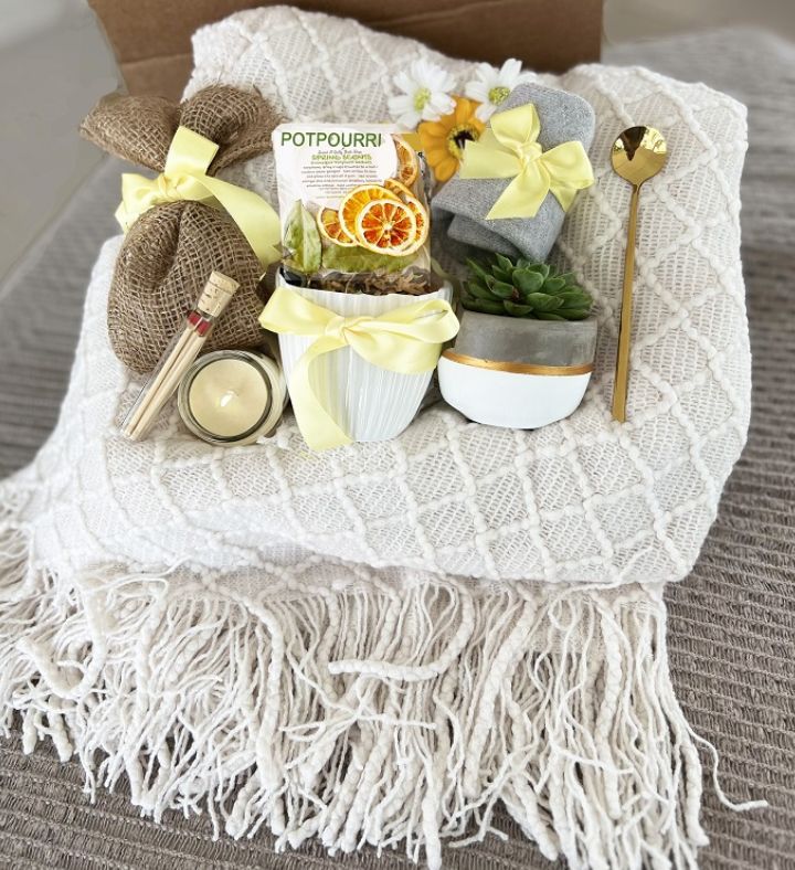 Cozy Sunshine Blanket Gift Box