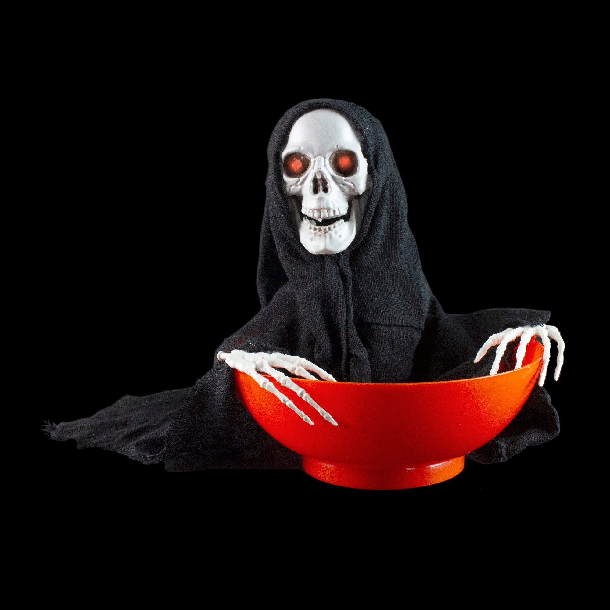 10.5" Animated Grim Reaper Halloween Candy Bowl