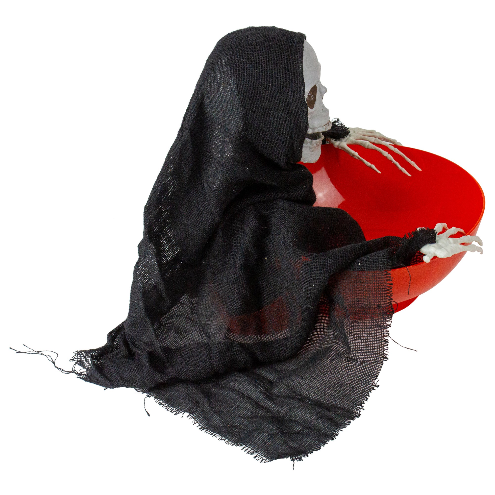 10.5" Animated Grim Reaper Halloween Candy Bowl