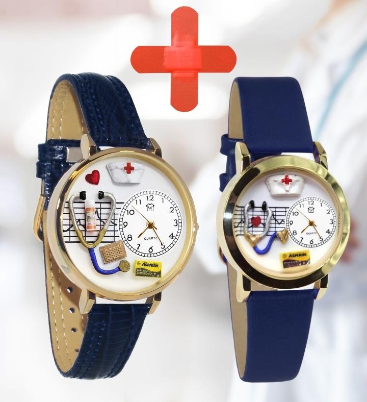 Nurse Red Cross 3d Watch