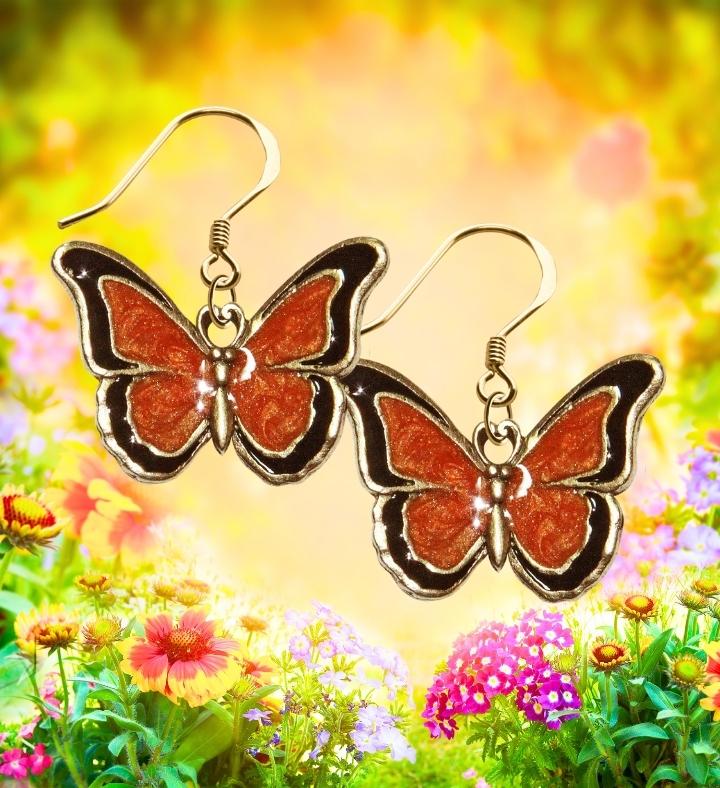 Butterfly Charm Earrings