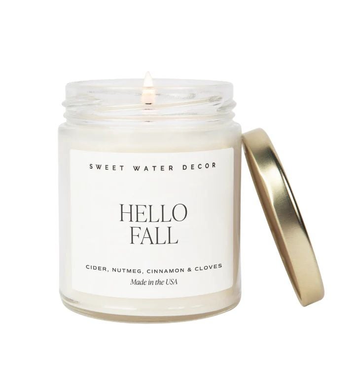 Hello Fall Soy Candle 9 Oz