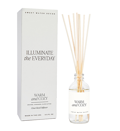 Warm And Cozy Clear Reed Diffuser