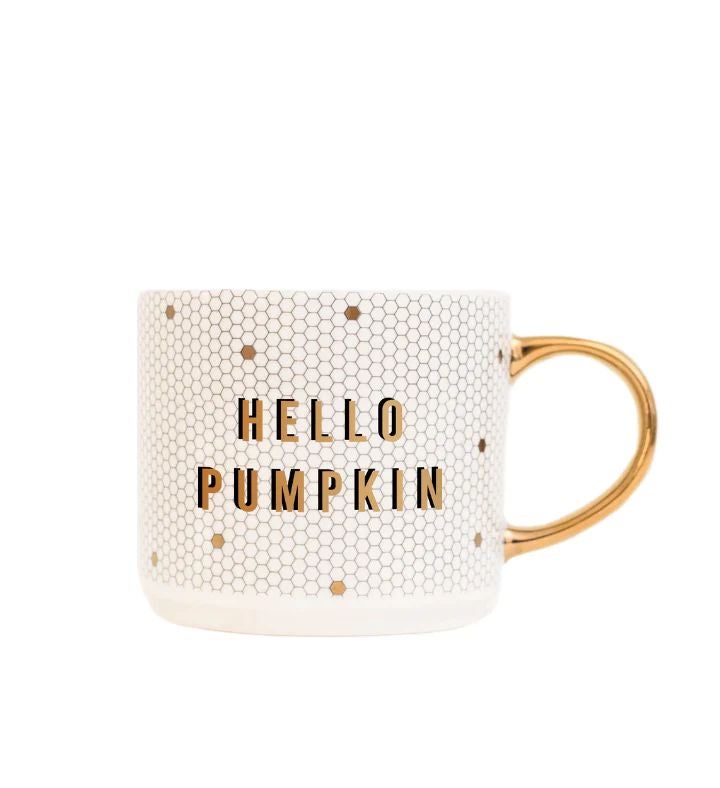 Hello Pumpkin Tile Coffee Mug