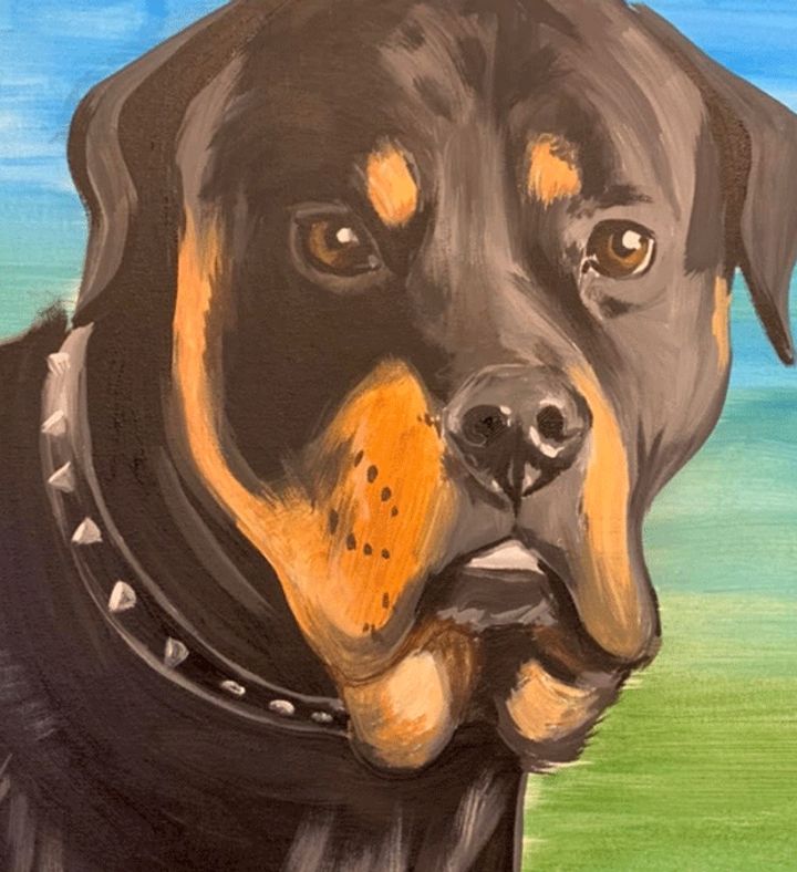 Paint Your Pet Art Class With Pipe & Palette For Two - Texas