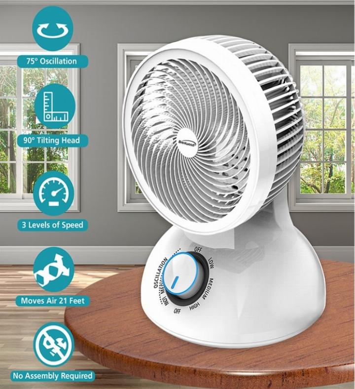 3Speed Oscillating Air Circulator Desktop Fan | Marketplace | 1800Flowers