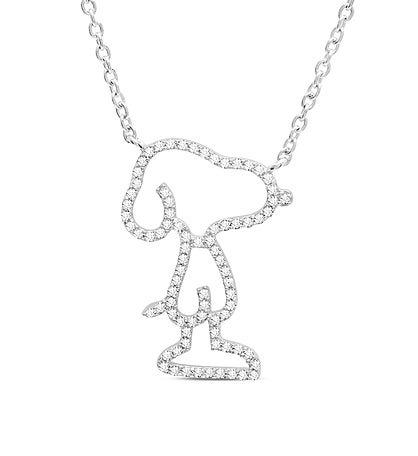 Snoopy Pave Silhouette Necklace