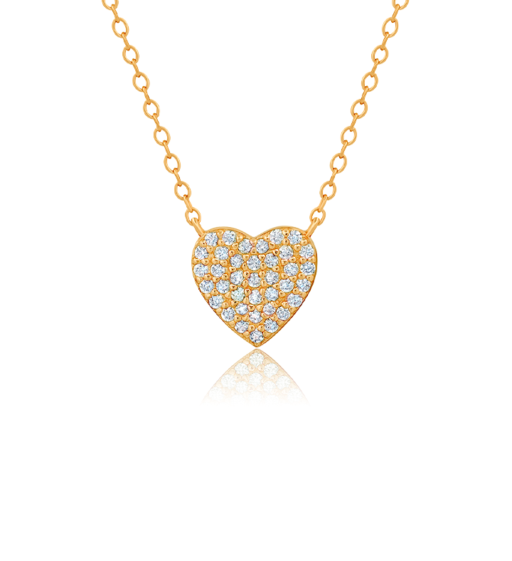 Crislu Pave Heart Necklace | Marketplace | 1800Flowers