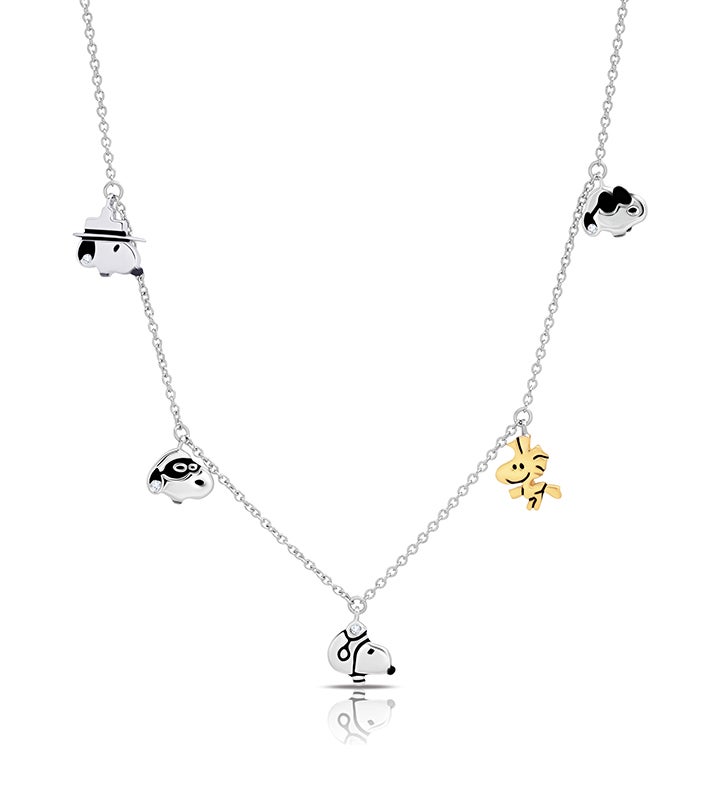 Snoopy & Woodstock Charm Necklace