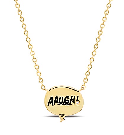 Charlie Brown Thought Balloon Extendable Necklace