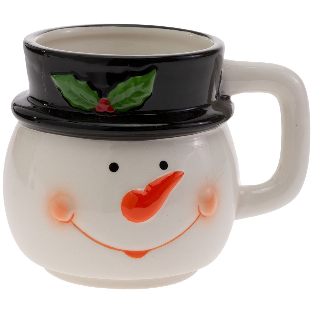 Festive Snowman Stack Mug Duo - 2 Piece Set