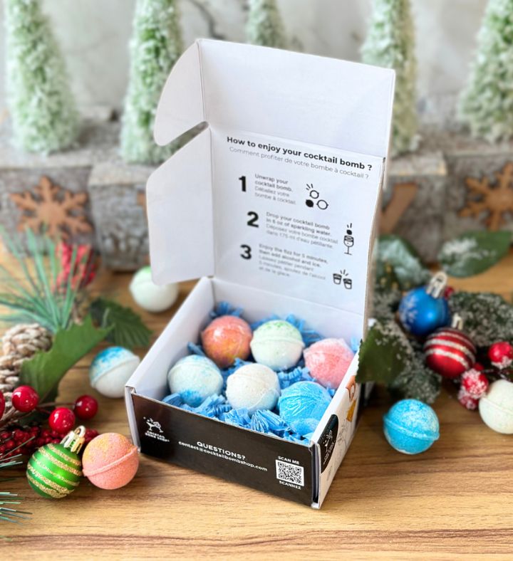 Holiday Variety Cocktail Bomb 6 Pack Gift Set