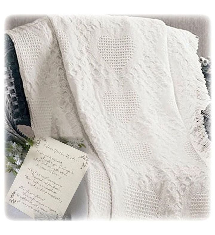 Unique Memorial Gift Heart Blanket Marketplace 1800Flowers