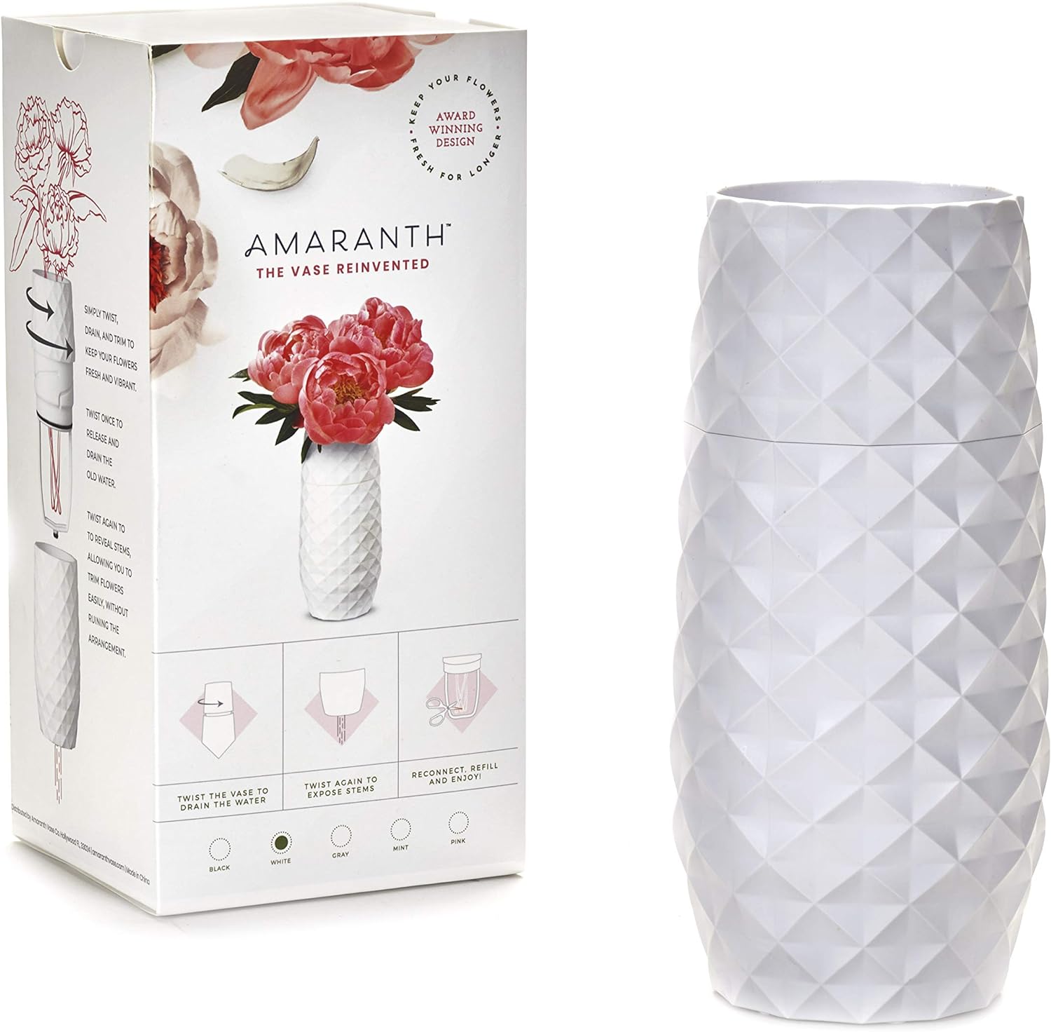 Amaranth 10" Water Draining Smart Vase