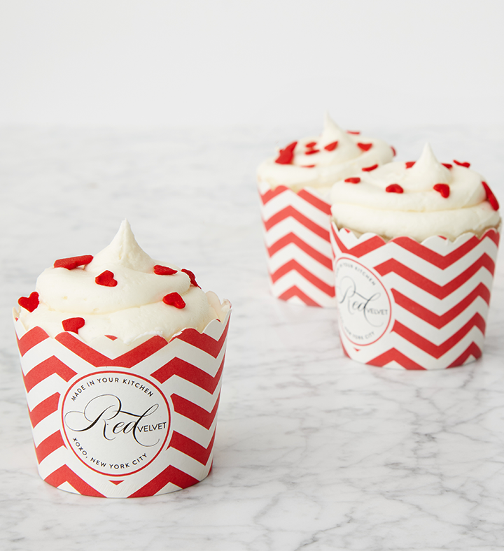 Valentine's Day Red Velvet Cupcakes Diy Baking Kit