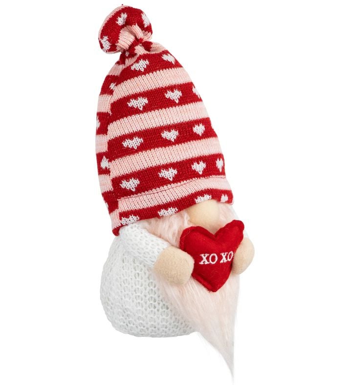 10" Plush Xoxo Valentine's Day Gnome Figurine