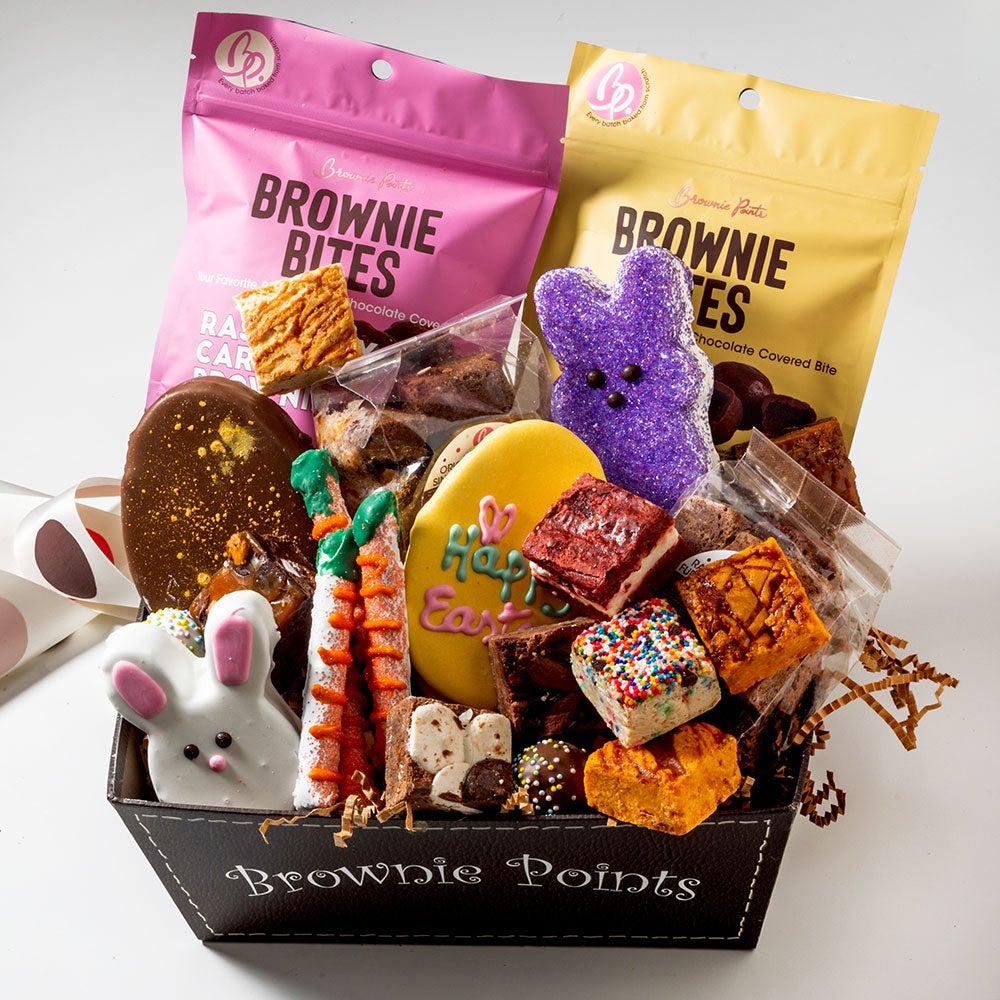 Golden Egg Brownie Basket