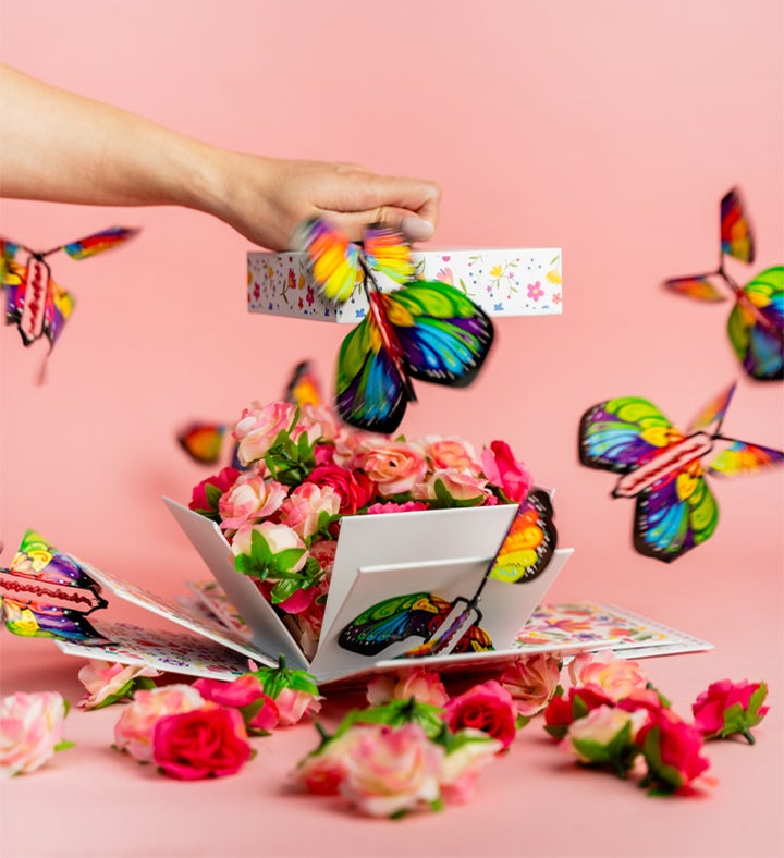 Feliz Día De Las Madres Explosion Cake Gift Box