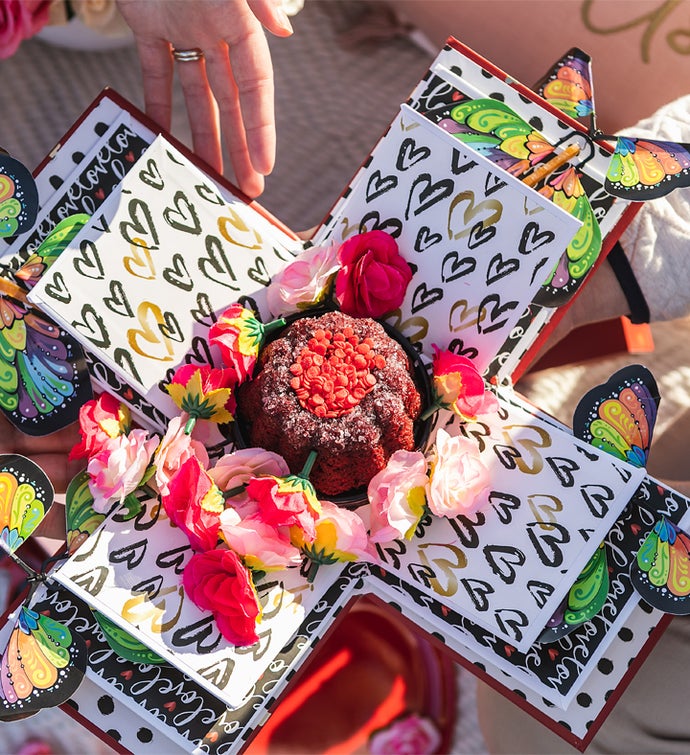 Mother's Day Love Explosion Cake Gift Box