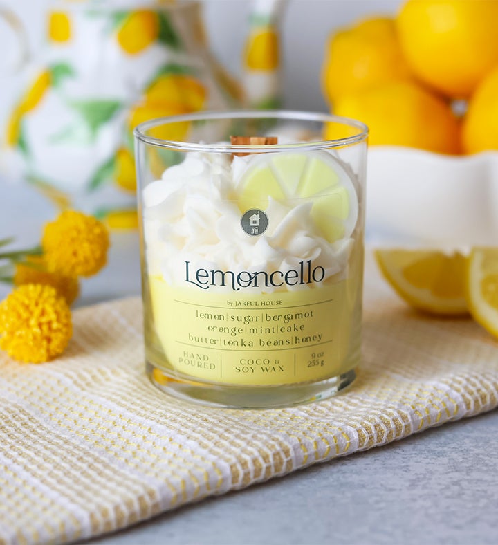 Lemoncello Dessert Candle, Melts & Matches Gift Set