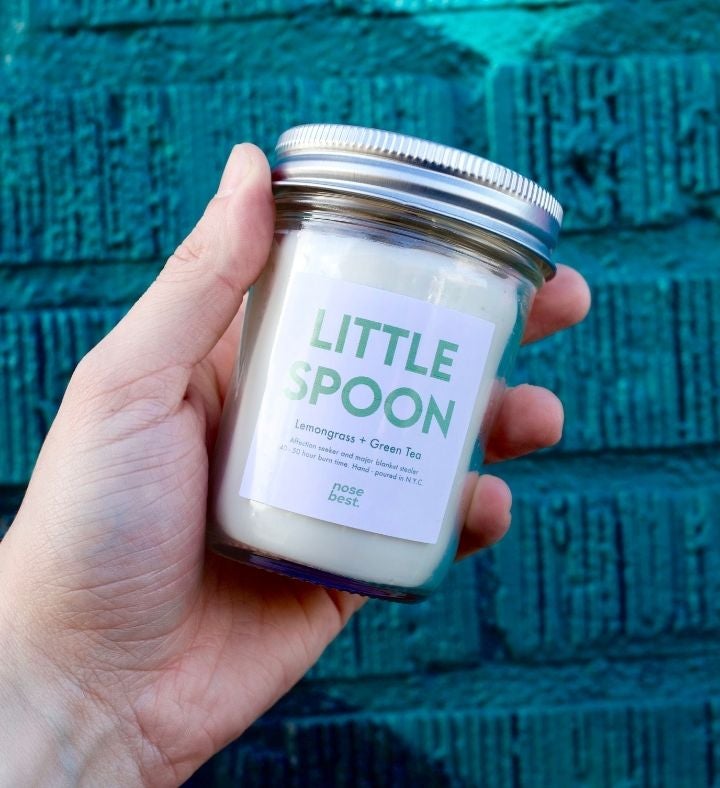 Little Spoon| Lemongrass & Green Tea| Cheeky Candle Gift 8oz