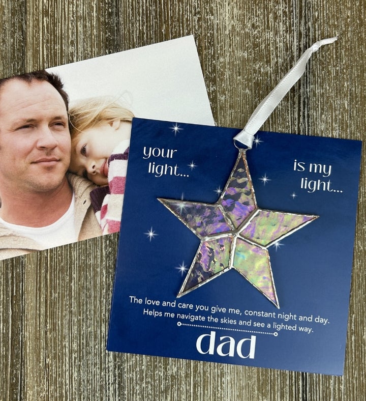 Gift For Dad: Handmade Stained glass Star