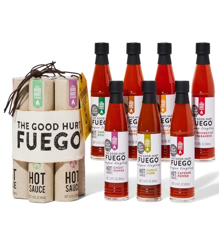 The Good Hurt Fuego: A Hot Sauce Gift Set For Hot Sauce Lover’s, Set Of 7