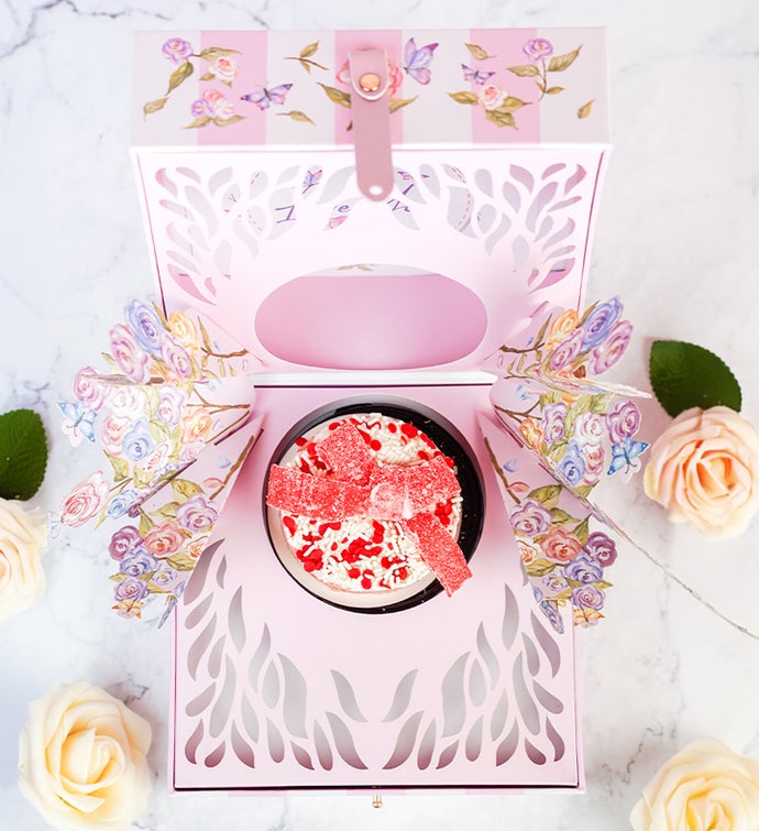 Love You Bloom Box with Cake