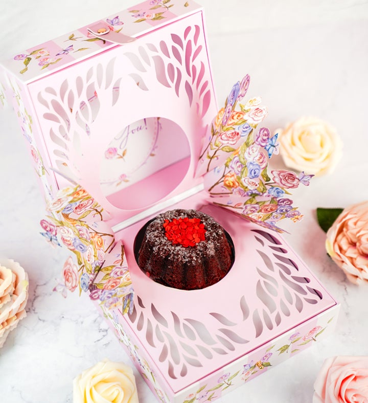 Love You Bloom Box with Cake