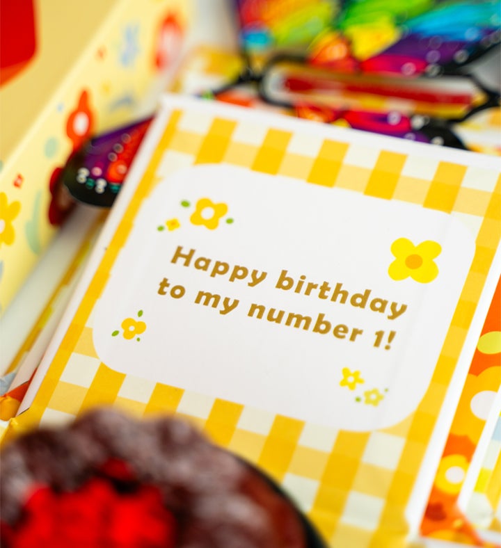 Happy Birthday Bestie Surprise Gift With Cake