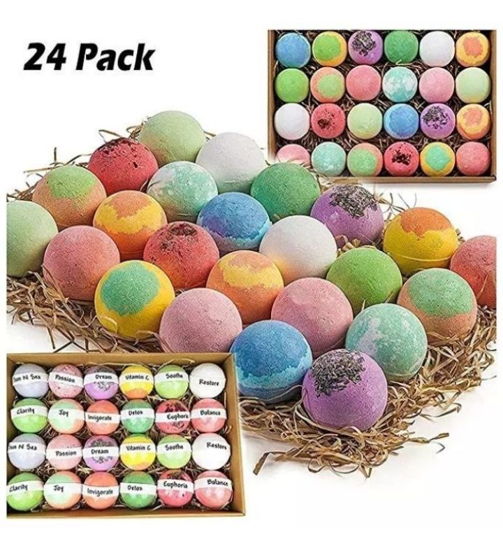 24 Nature Organic Bath Bomb Kit