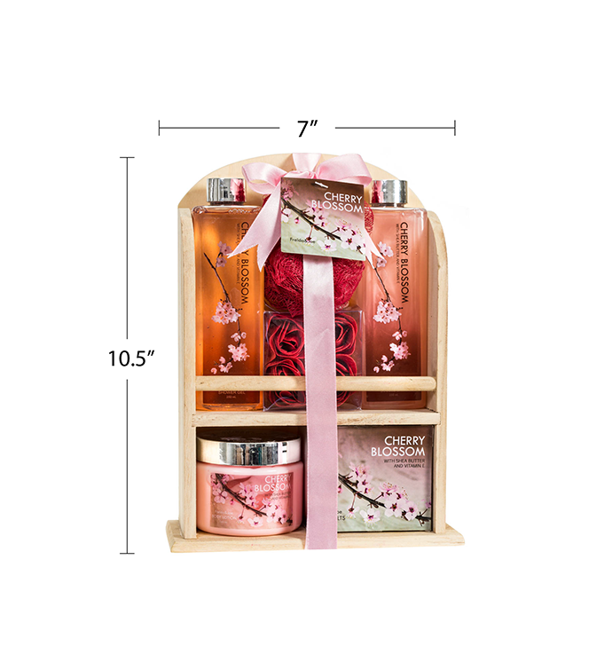 Cherry Blossom Essential Oil Spa Gift Sets, Shower Gel Set Birthday Relax  Bath Gift, 10.5x7x8.5 - Pay Less Super Markets