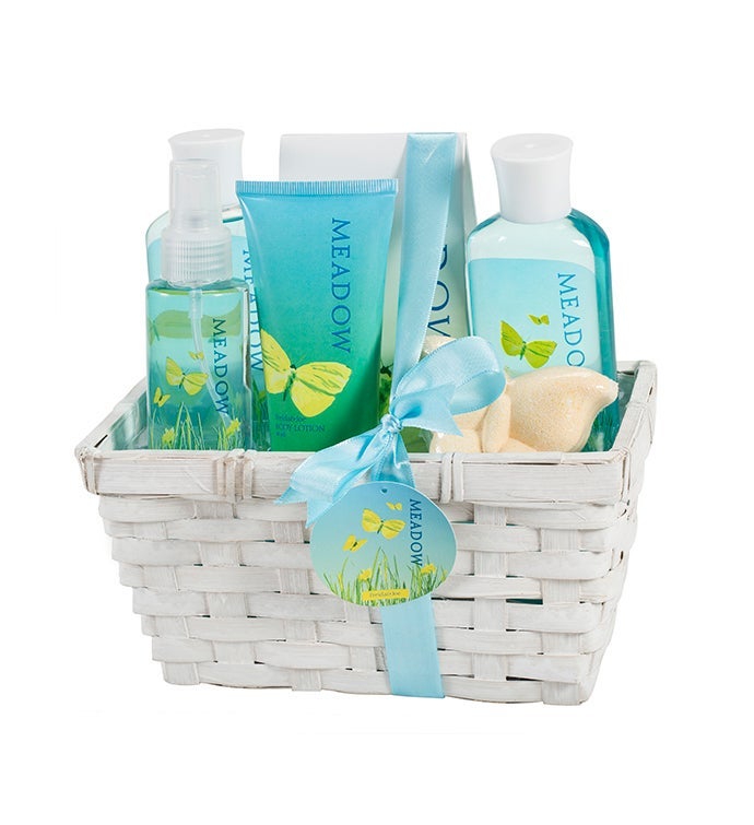 Meadow Fragrance Spa Beauty Skincare Gift Basket