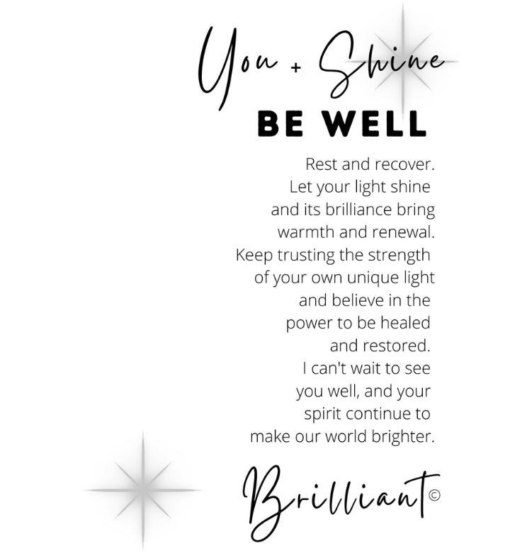 You + Shine: Be Well Handmade Stained Glass Star