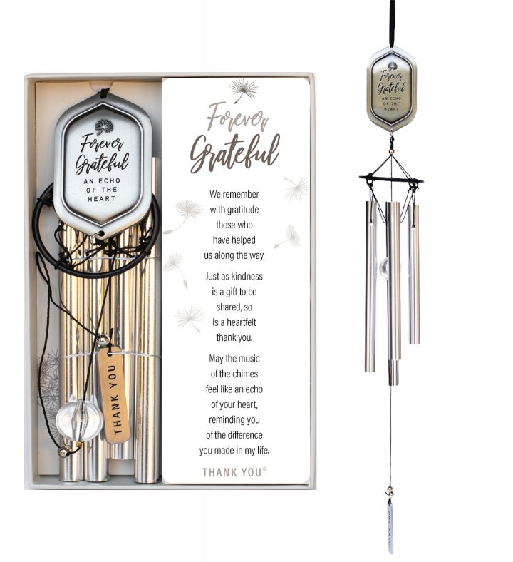 Forever Grateful Windchime Thank You Gift