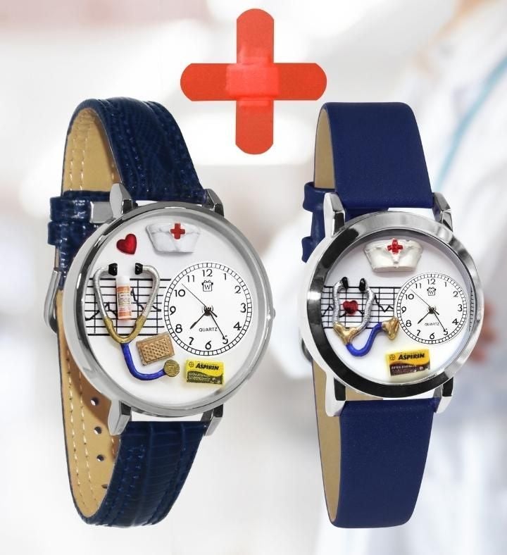 Nurse Red Cross 3d Watch