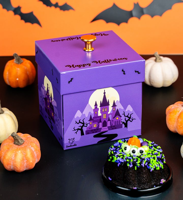 Spooky Explosion Gift Box W/ Halloween Cake