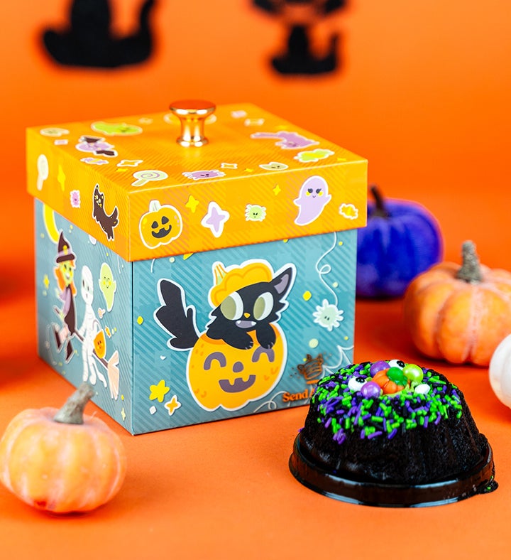 Trick & Treats Explosion Gift Box W/ Halloween Cake