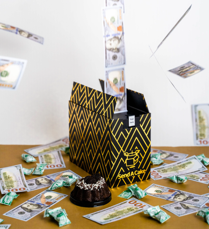 Luxe Billionaire Gift Box With Cake | Marketplace | 1800Flowers