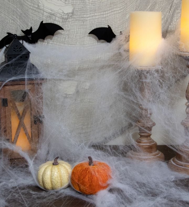 Stretchable Spider Web Halloween Decor