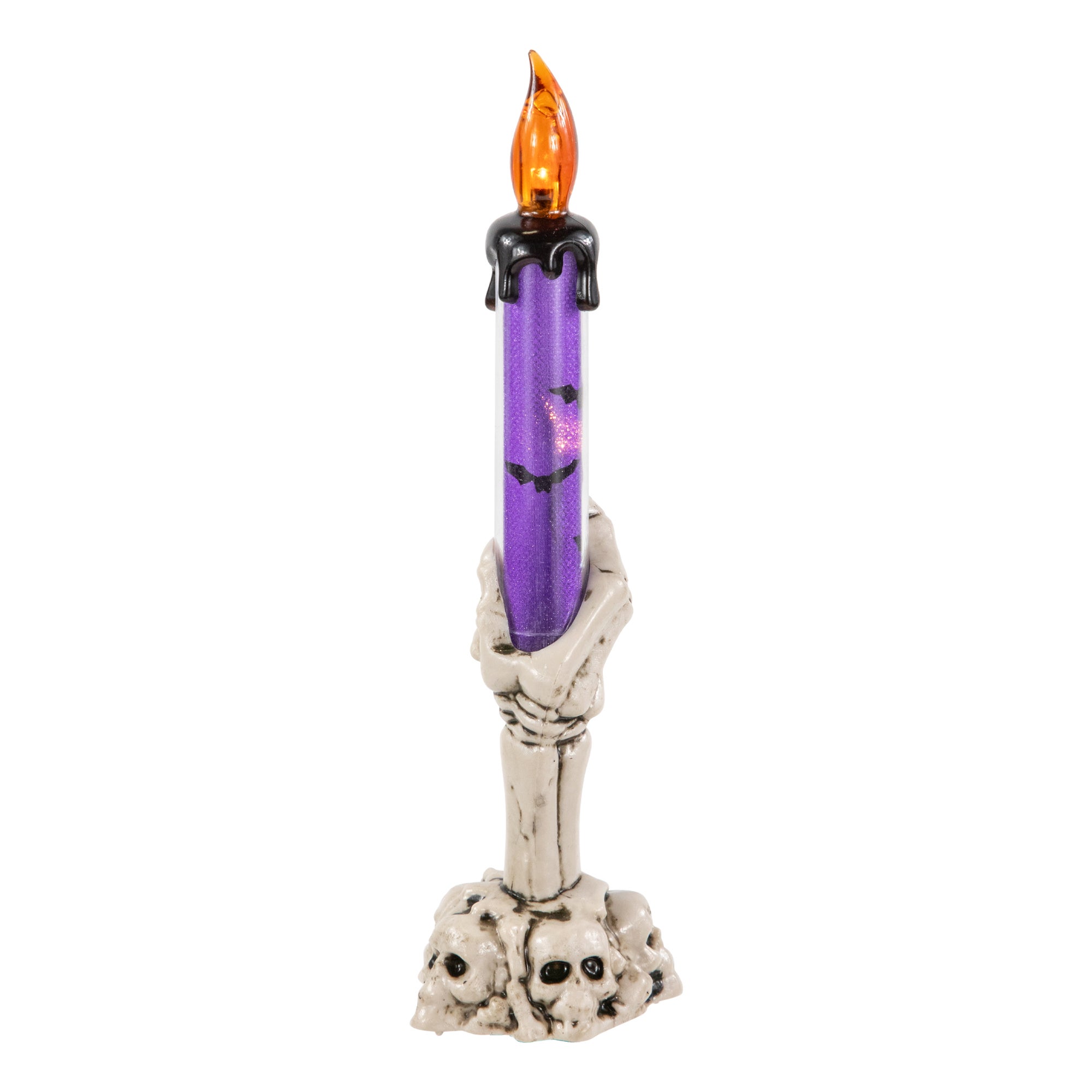 Led Lighted Skeleton Hand Halloween Candles 8 25 Set Of 3