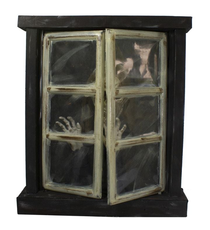 29" Lighted And Animated Opening Window Halloween Decoration