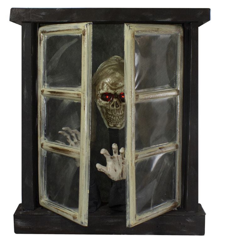 29" Lighted And Animated Opening Window Halloween Decoration