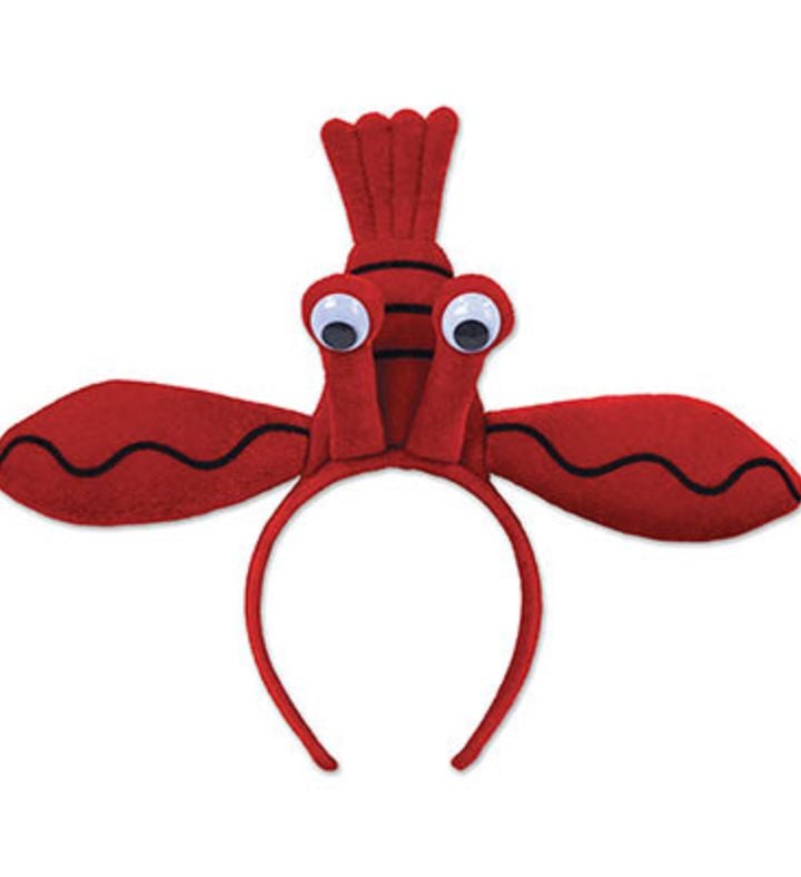 Pack Of 12 Red Lenny Lobster Snap-on Costume Headband - Adult One Size
