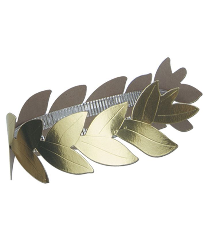 Club Pack Of 36 Gold Roman Laurel Wreath Costume Headband   Adult One Size